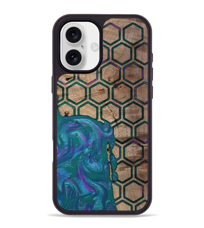 iPhone 16 Plus Wood Phone Case - Sim (Pattern, 811083)