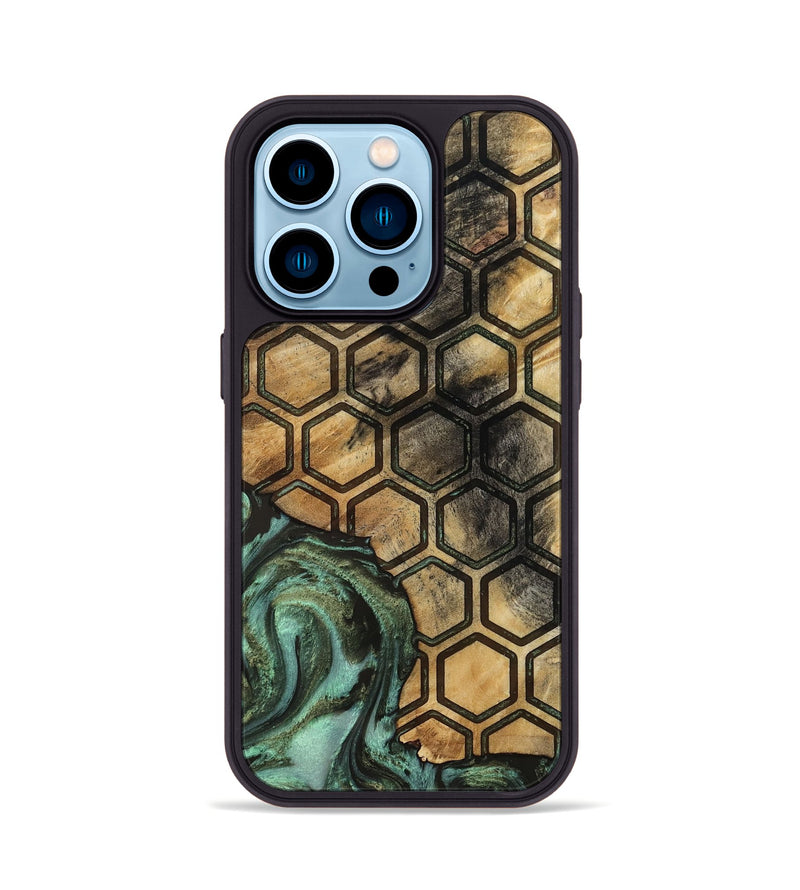 iPhone 14 Pro Wood Phone Case - Aurelia (Pattern, 811084)
