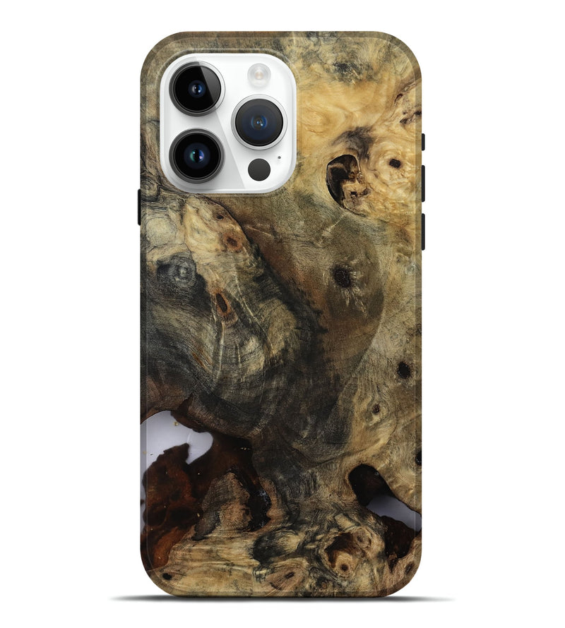 iPhone 15 Pro Max Wood Live Edge Phone Case - Azariah (Wood Burl, 811128)