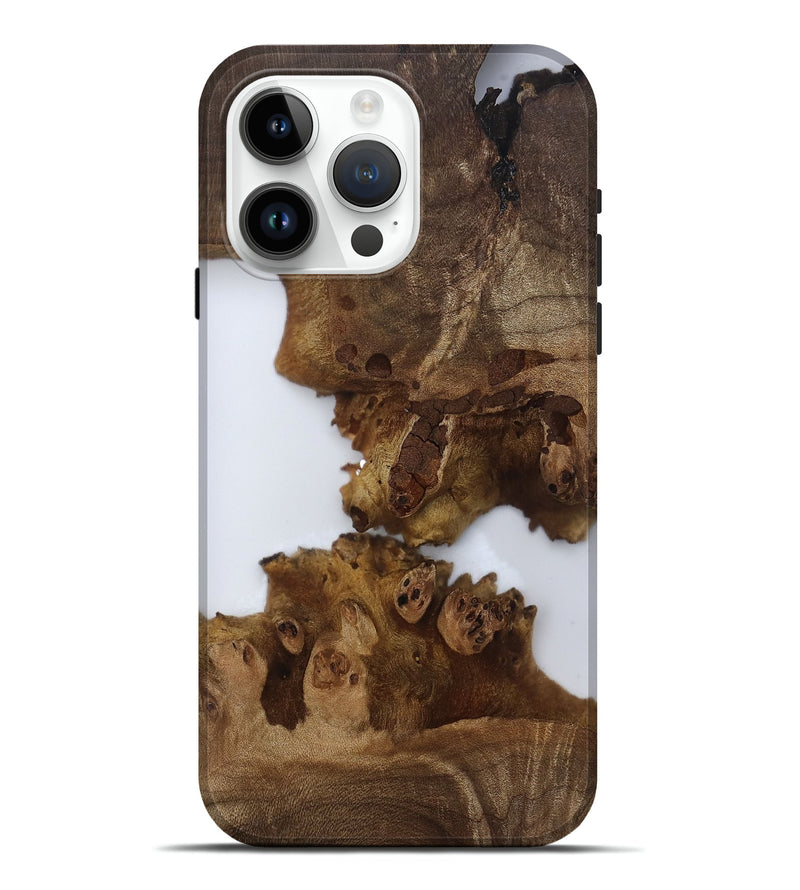 iPhone 15 Pro Max Wood Live Edge Phone Case - Katrina (Clear, 811129)