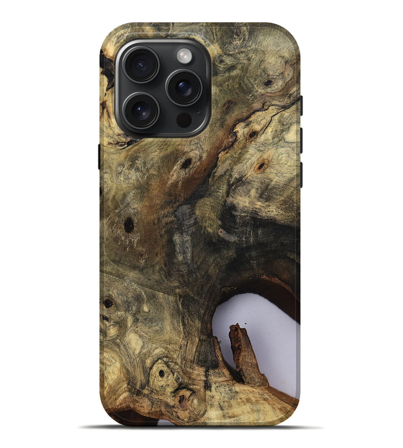 iPhone 16 Pro Max Wood Live Edge Phone Case - River (Clear, 811132)