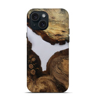 iPhone 15 Wood Live Edge Phone Case - Rhianna (Clear, 811134)