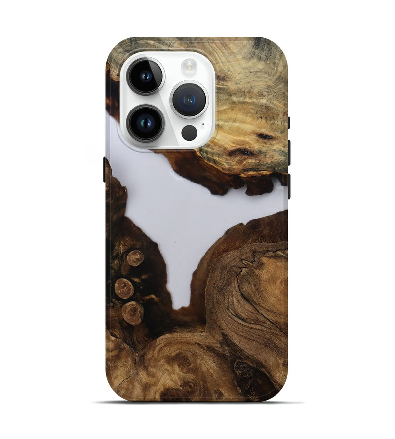 iPhone 15 Pro Wood Live Edge Phone Case - Rhianna (Clear, 811134)