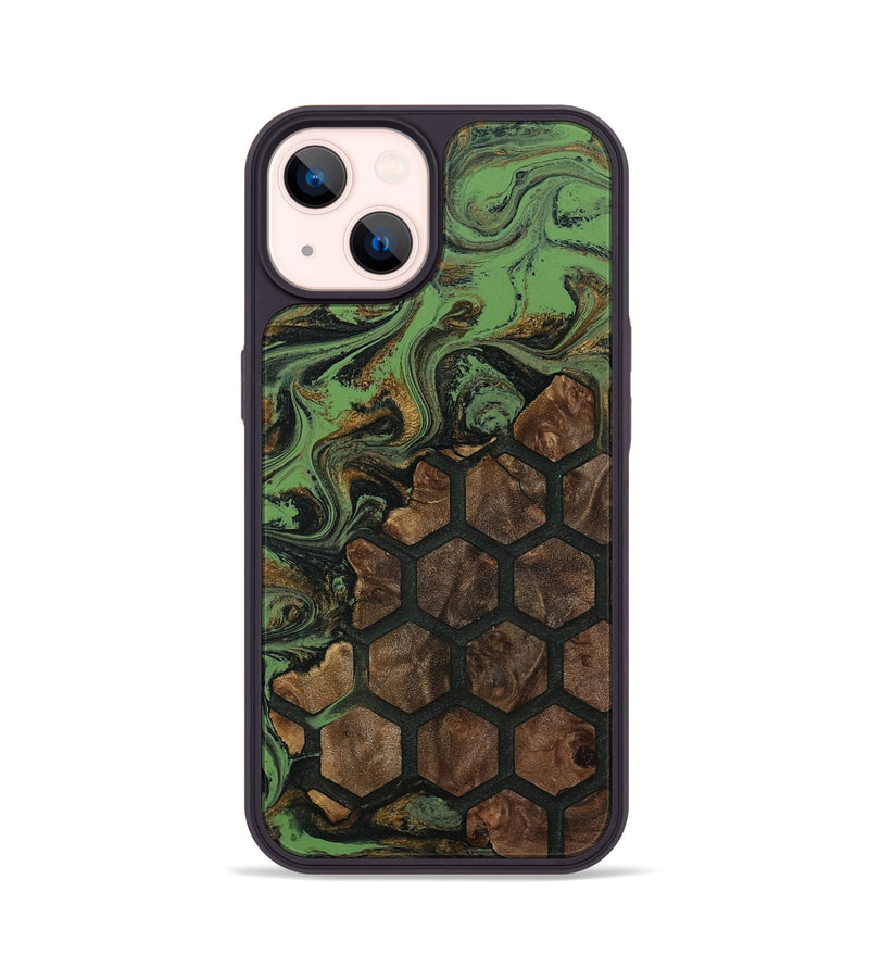 iPhone 14 Wood Phone Case - Aliza (Pattern, 811162)