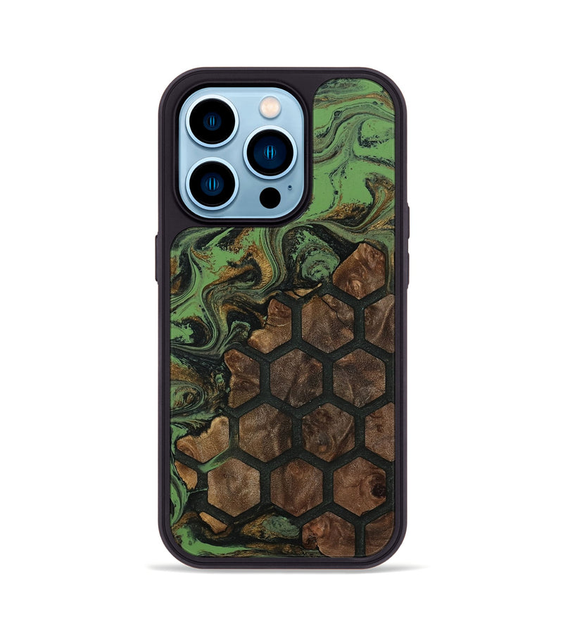 iPhone 14 Pro Wood Phone Case - Aliza (Pattern, 811162)