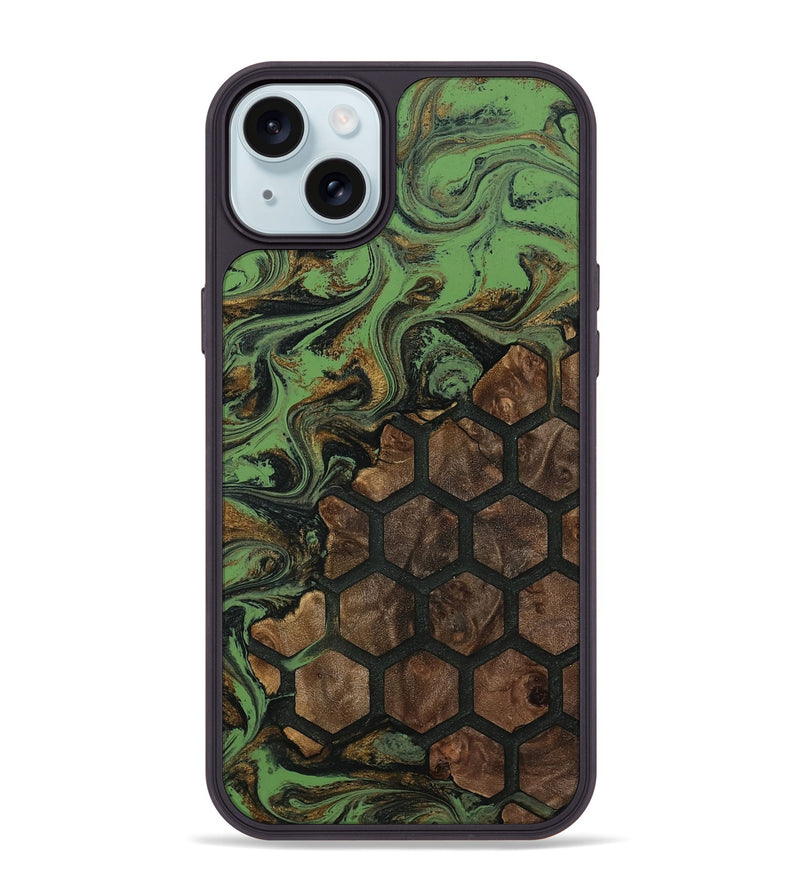 iPhone 15 Plus Wood Phone Case - Aliza (Pattern, 811162)
