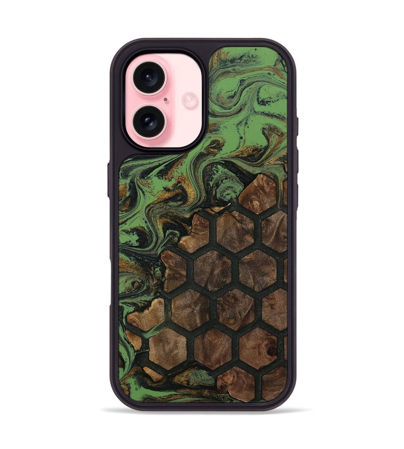iPhone 16 Wood Phone Case - Aliza (Pattern, 811162)