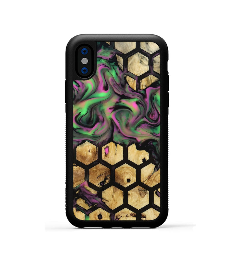 iPhone Xs Wood Phone Case - Enrique (Pattern, 811166)