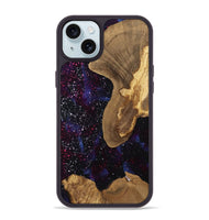 iPhone 15 Plus Wood Phone Case - Glenna (Cosmos, 811168)