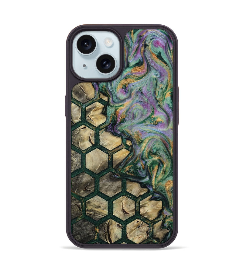 iPhone 15 Wood Phone Case - Annetta (Pattern, 811187)