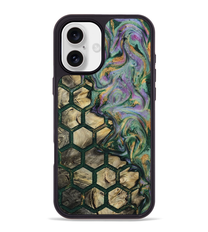 iPhone 16 Plus Wood Phone Case - Annetta (Pattern, 811187)