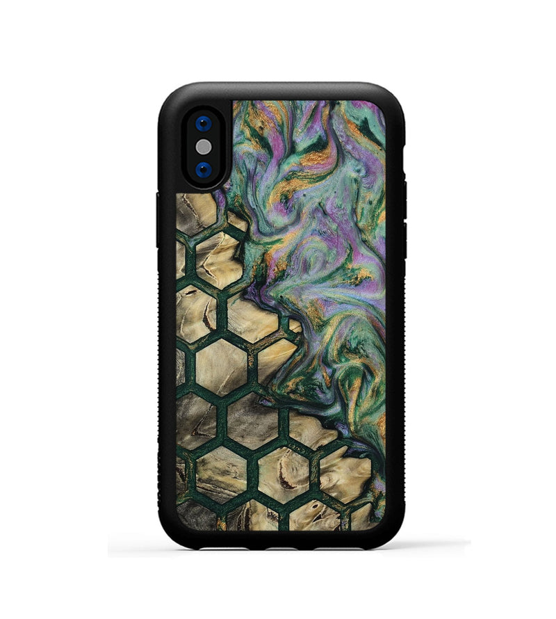 iPhone Xs Wood Phone Case - Annetta (Pattern, 811187)