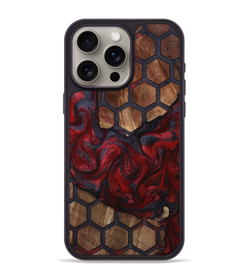 iPhone 15 Pro Max Wood Phone Case - Yamilet (Pattern, 811189)