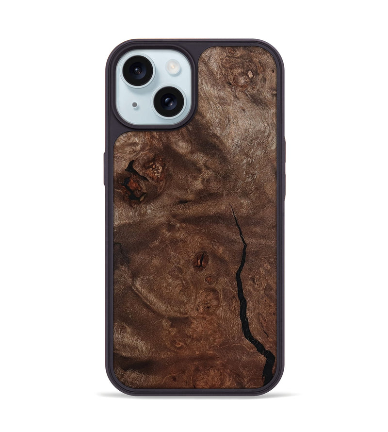 iPhone 15 Wood Phone Case - Clare (Wood Burl, 811201)