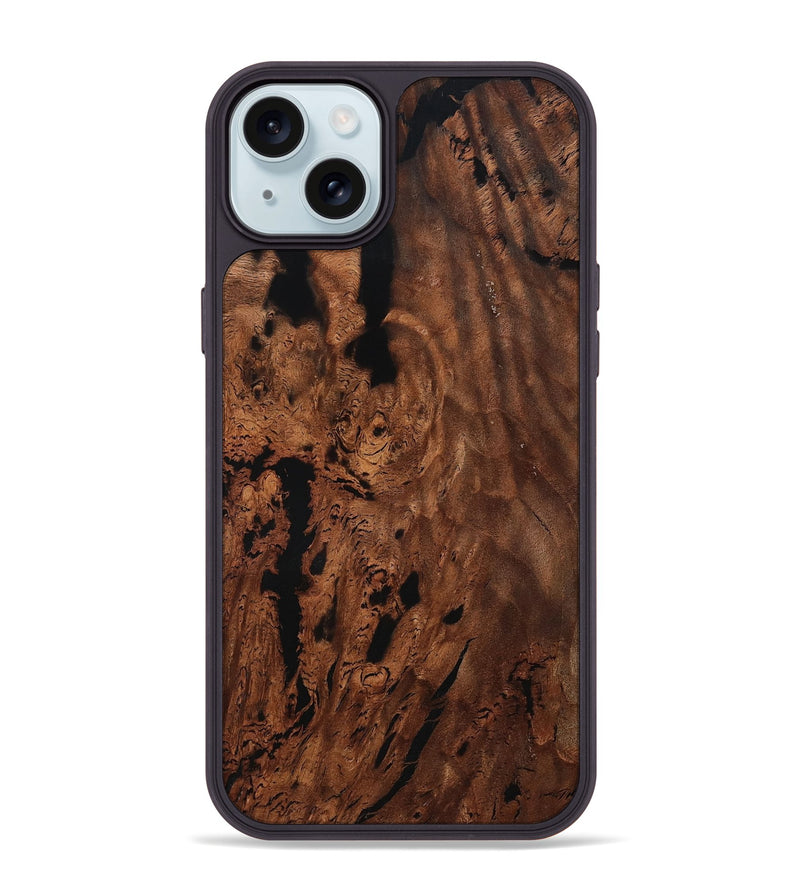 iPhone 15 Plus Wood Phone Case - Lorene (Wood Burl, 811204)
