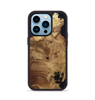iPhone 14 Pro Wood Phone Case - Ximena (Wood Burl, 811206)