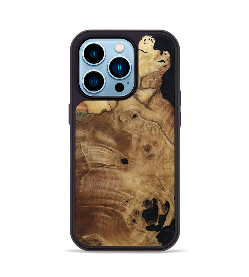 iPhone 14 Pro Wood Phone Case - Ximena (Wood Burl, 811206)