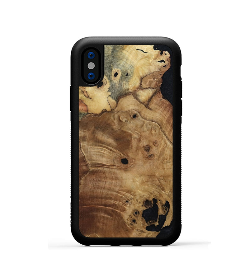 iPhone Xs Wood Phone Case - Ximena (Wood Burl, 811206)
