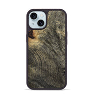 iPhone 15 Wood Phone Case - Billye (Wood Burl, 811207)