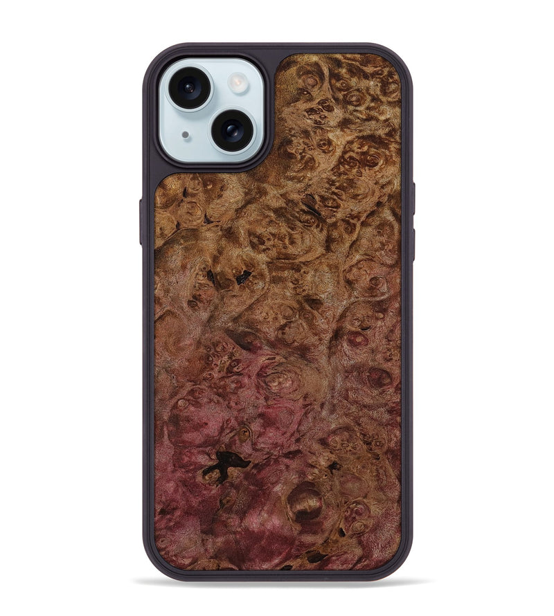 iPhone 15 Plus Wood Phone Case - Onyx (Wood Burl, 811208)