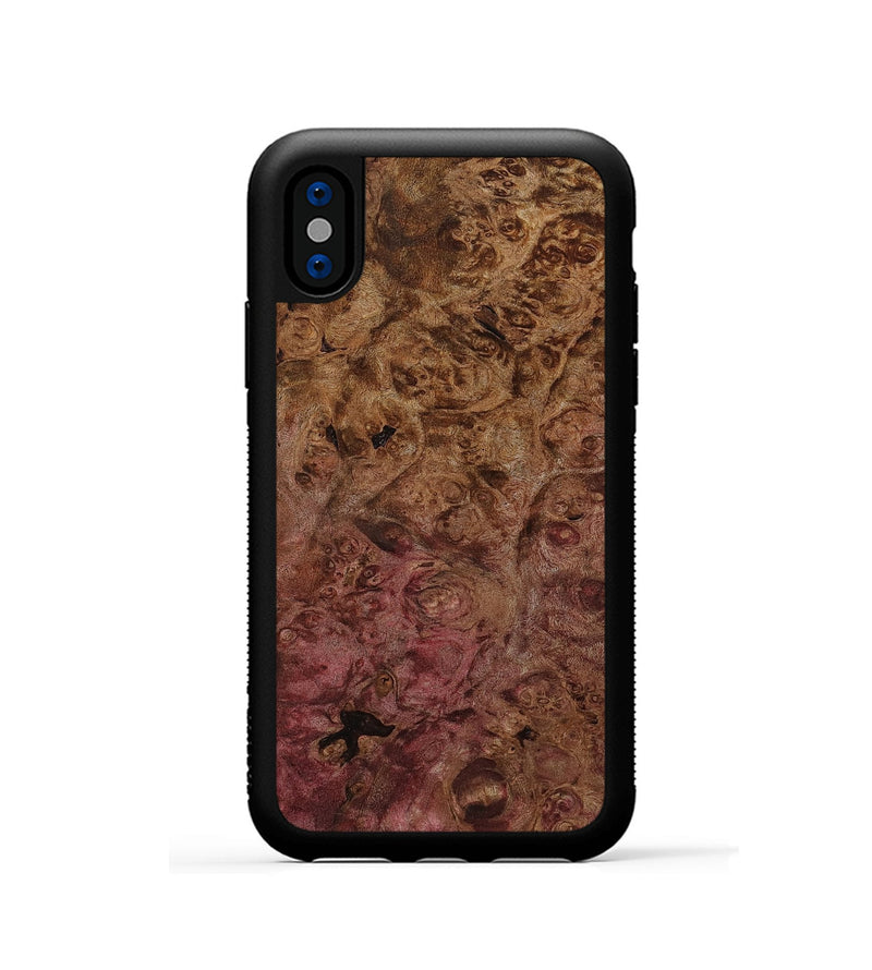 iPhone Xs Wood Phone Case - Onyx (Wood Burl, 811208)