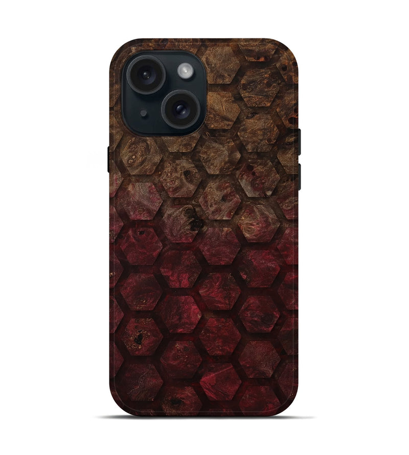 iPhone 15 Wood Live Edge Phone Case - Shana (Pattern, 811213)