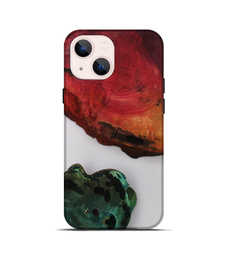 iPhone 13 mini Wood Live Edge Phone Case - Mckenna (Clear, 811215)