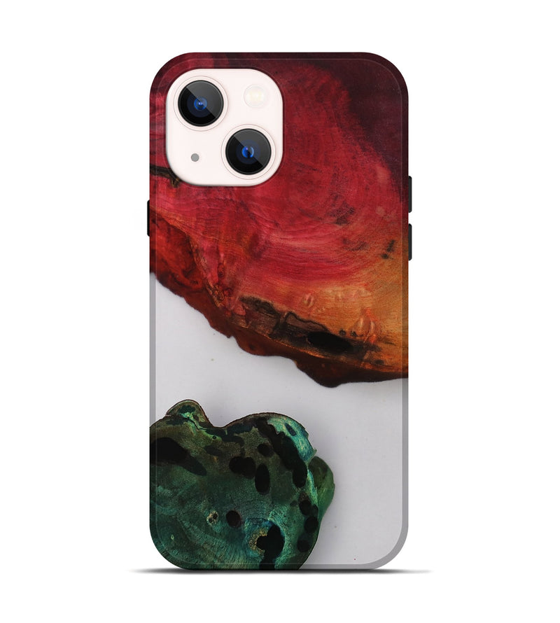 iPhone 14 Wood Live Edge Phone Case - Mckenna (Clear, 811215)