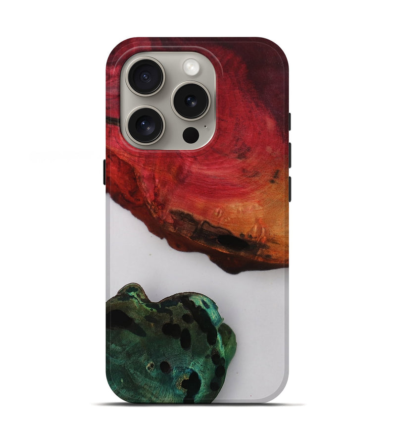 iPhone 16 Pro Wood Live Edge Phone Case - Mckenna (Clear, 811215)