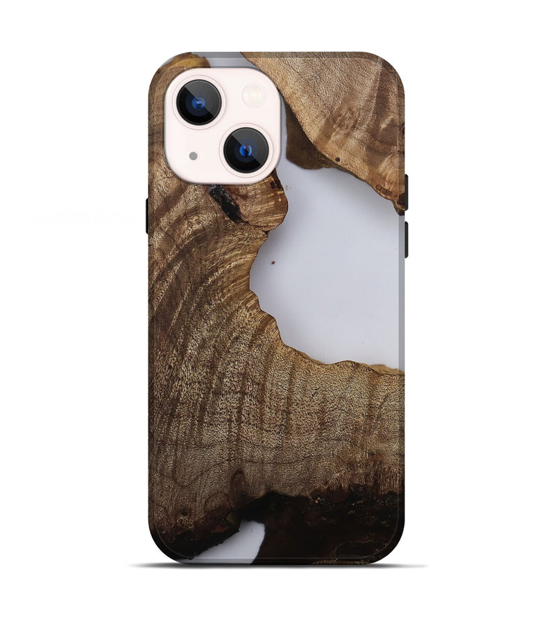 iPhone 13 Wood Live Edge Phone Case - Lovie (Clear, 811216)