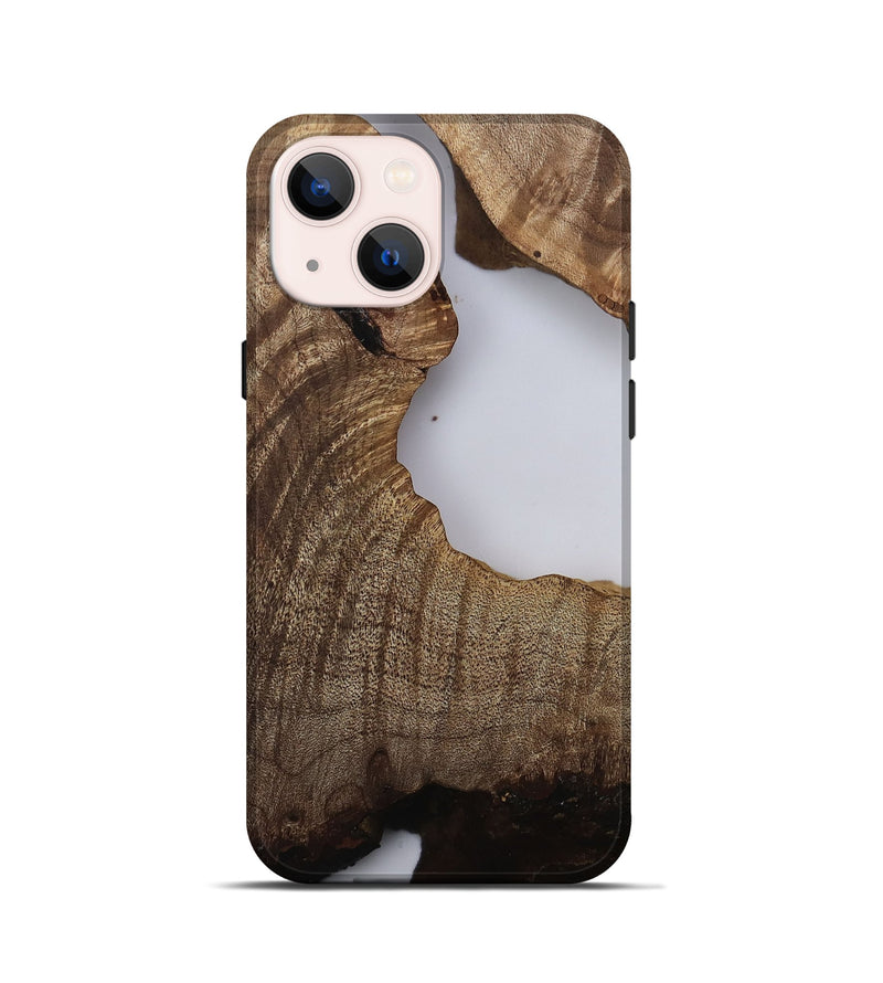 iPhone 13 mini Wood Live Edge Phone Case - Lovie (Clear, 811216)