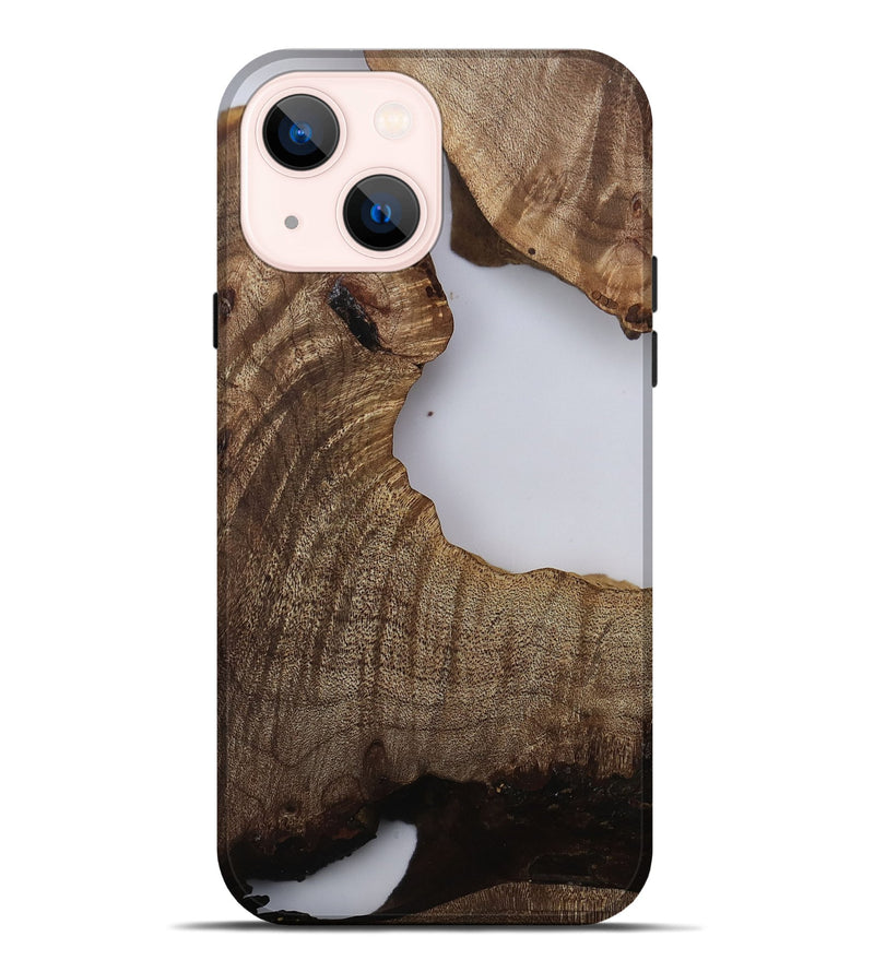 iPhone 14 Plus Wood Live Edge Phone Case - Lovie (Clear, 811216)