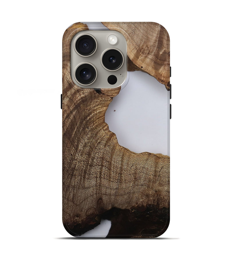 iPhone 16 Pro Wood Live Edge Phone Case - Lovie (Clear, 811216)