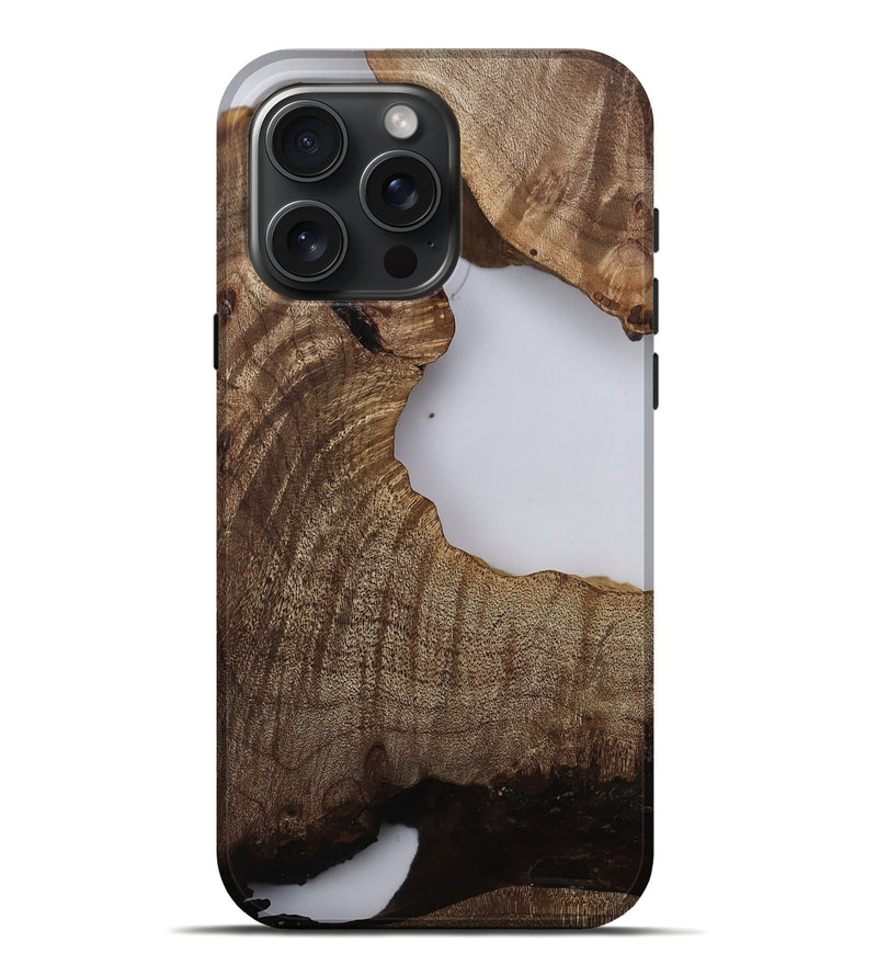 iPhone 16 Pro Max Wood Live Edge Phone Case - Lovie (Clear, 811216)