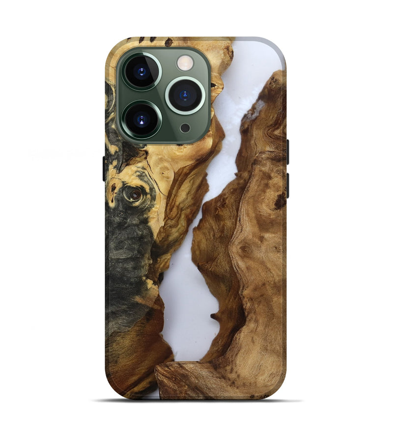 iPhone 13 Pro Wood Live Edge Phone Case - Theron (Clear, 811222)