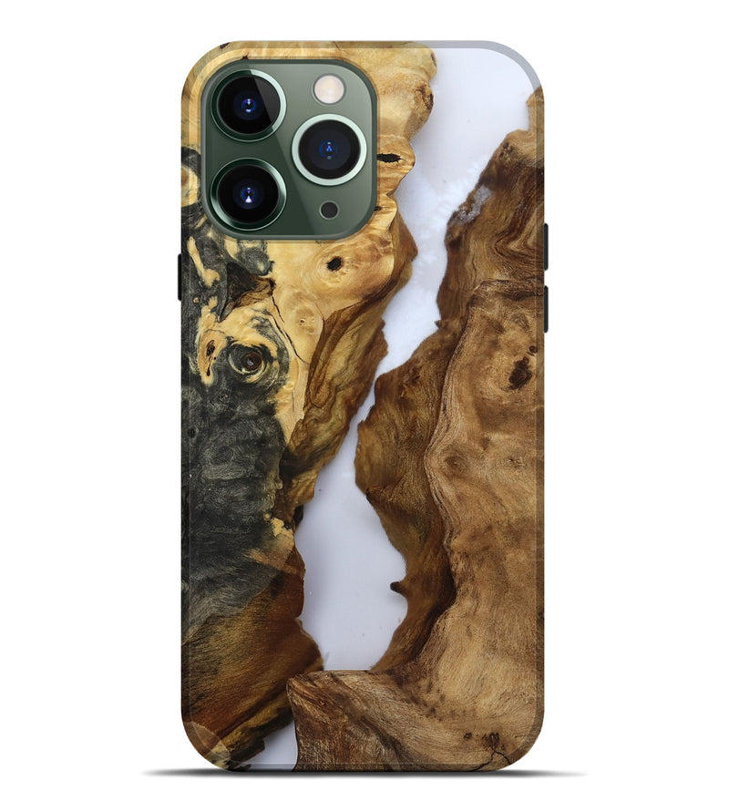 iPhone 13 Pro Max Wood Live Edge Phone Case - Theron (Clear, 811222)