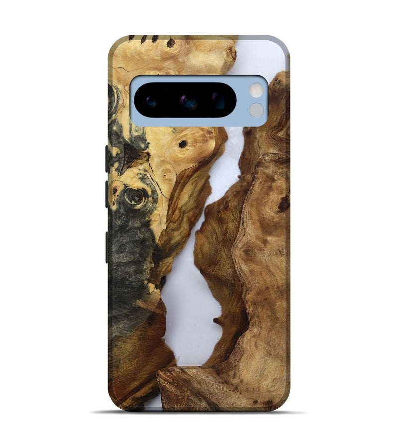 Pixel 8 Pro Wood Live Edge Phone Case - Theron (Clear, 811222)