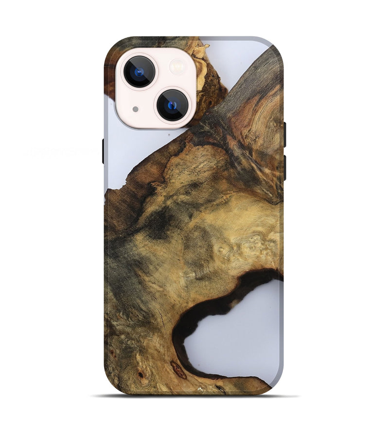 iPhone 13 Wood Live Edge Phone Case - Gianna (Clear, 811225)