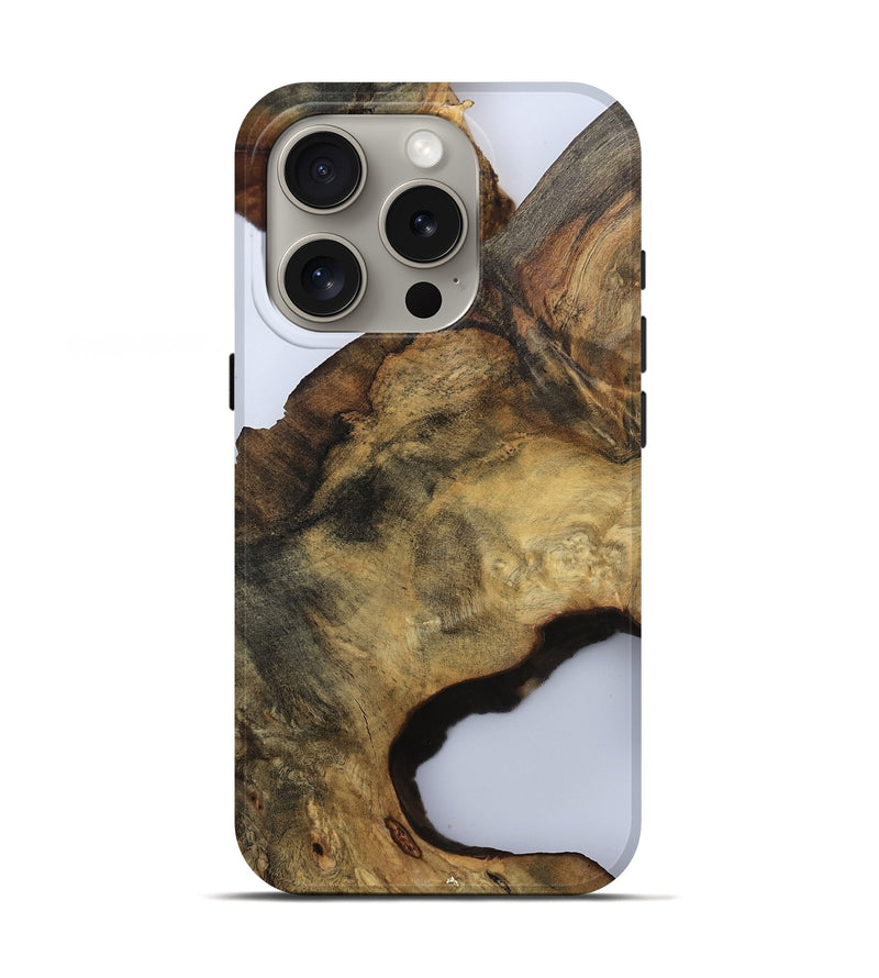 iPhone 16 Pro Wood Live Edge Phone Case - Gianna (Clear, 811225)