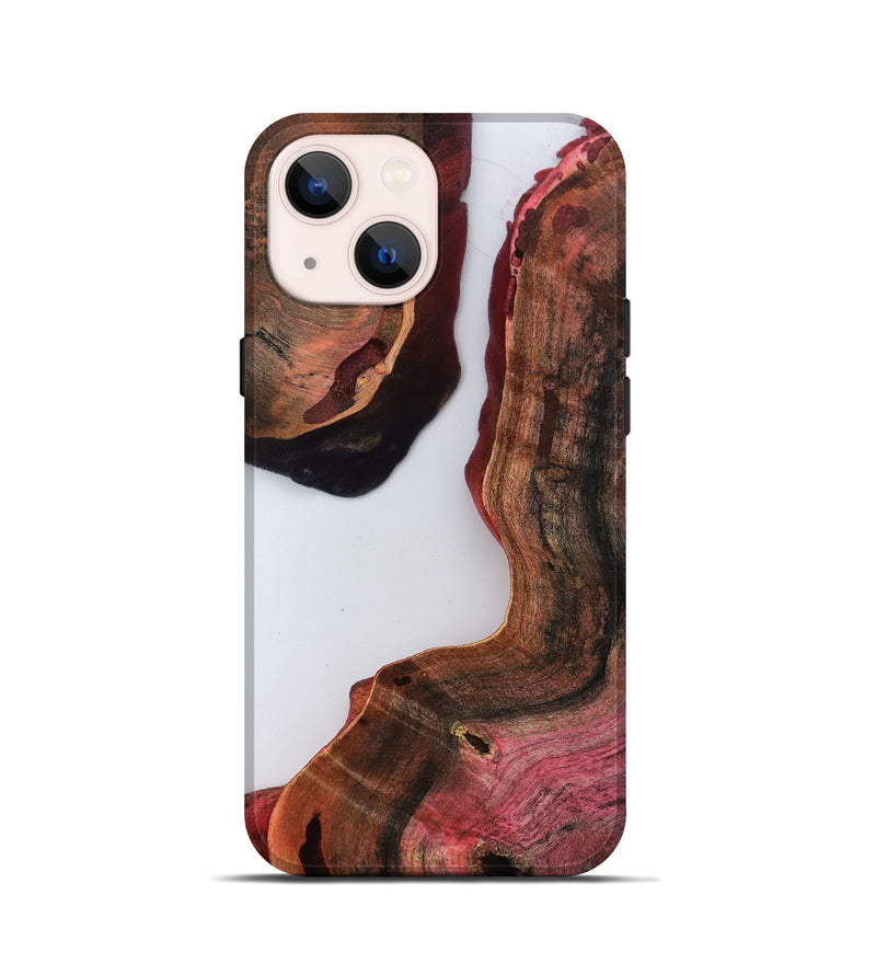 iPhone 13 mini Wood Live Edge Phone Case - Terence (Clear, 811226)
