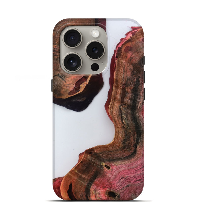 iPhone 16 Pro Wood Live Edge Phone Case - Terence (Clear, 811226)