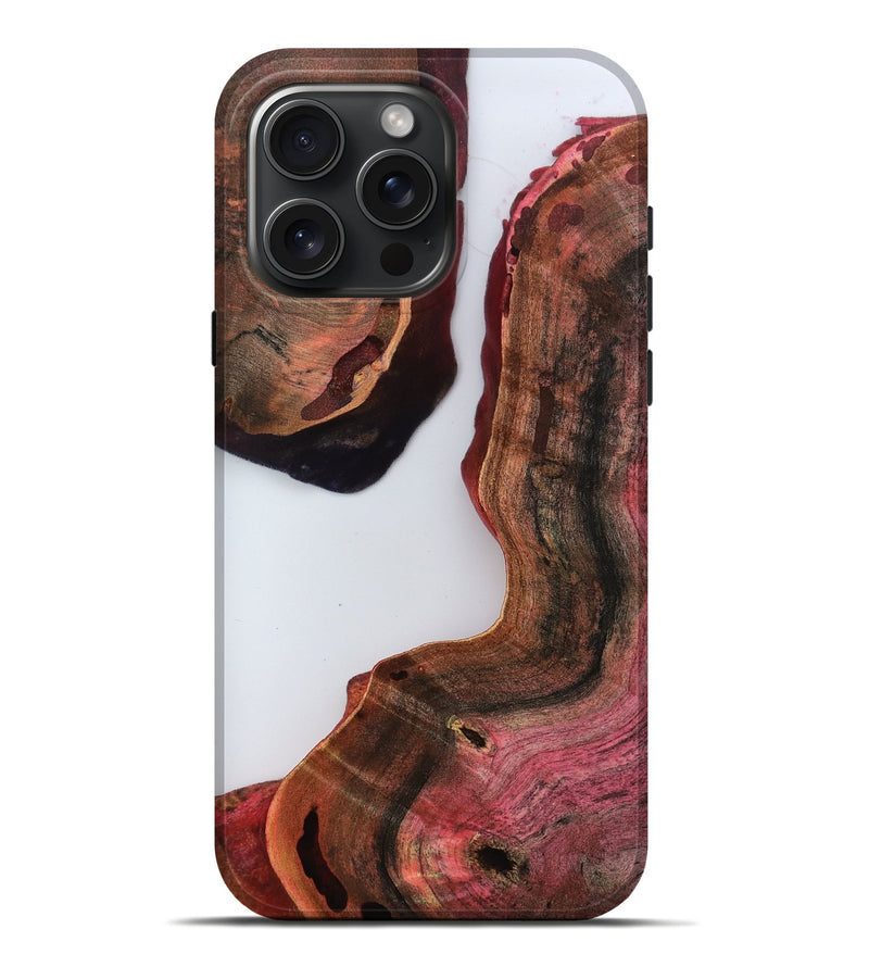 iPhone 16 Pro Max Wood Live Edge Phone Case - Terence (Clear, 811226)