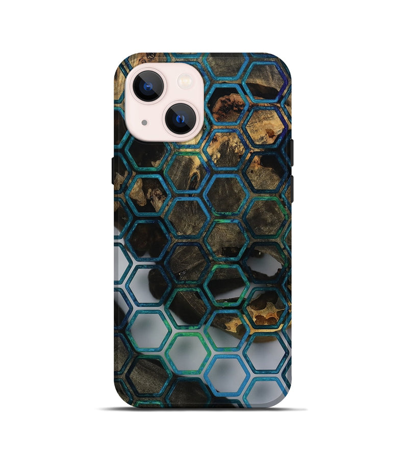 iPhone 13 mini Wood Live Edge Phone Case - Caleigh (Pattern, 811227)