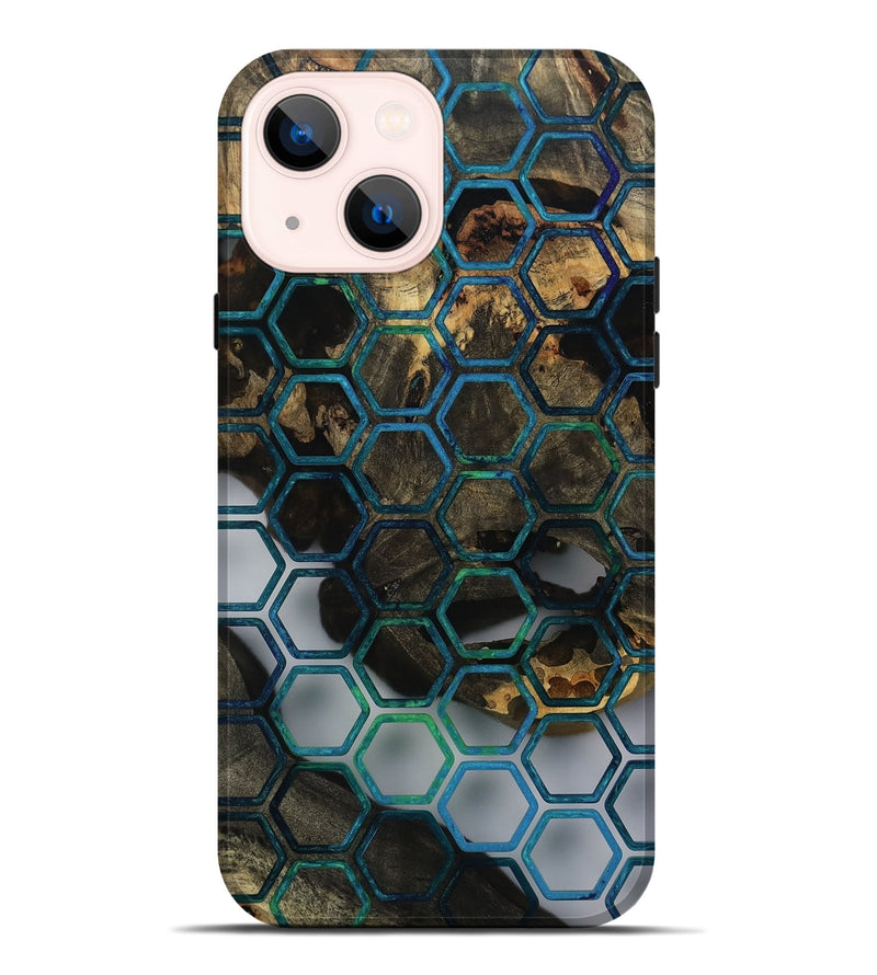 iPhone 14 Plus Wood Live Edge Phone Case - Caleigh (Pattern, 811227)