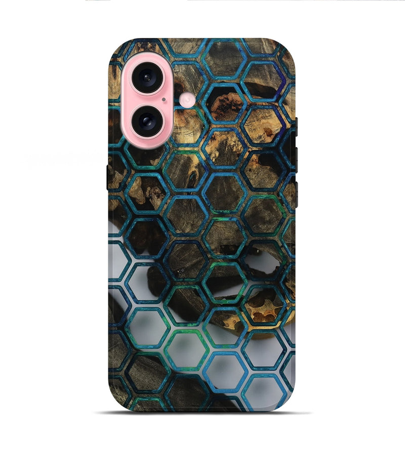 iPhone 16 Wood Live Edge Phone Case - Caleigh (Pattern, 811227)