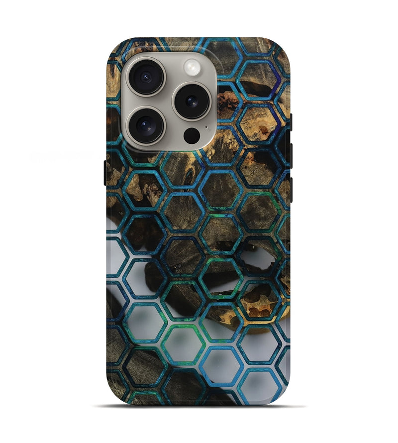iPhone 16 Pro Wood Live Edge Phone Case - Caleigh (Pattern, 811227)