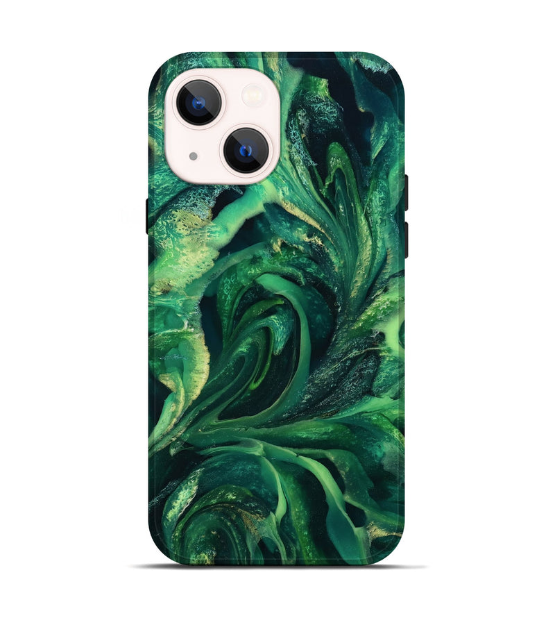 iPhone 14 ResinArt Live Edge Phone Case - Jovanni (Green, 811230)
