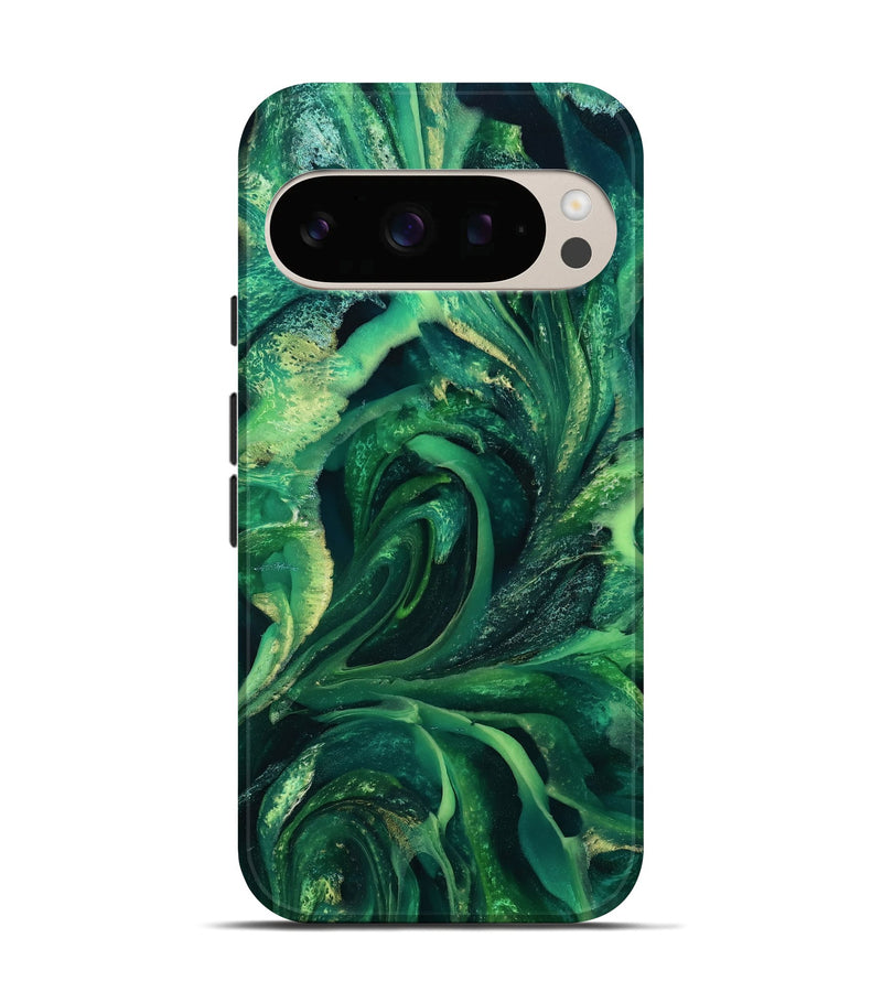 Pixel 10 ResinArt Live Edge Phone Case - Jovanni (Green, 811230)