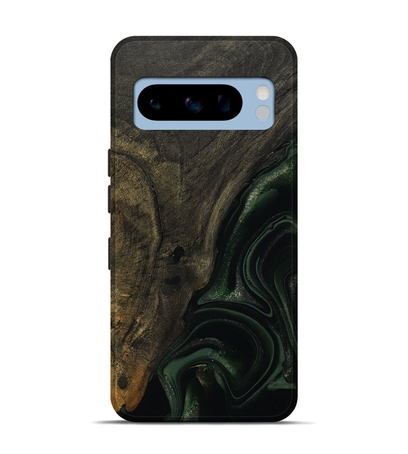 Pixel 8 Pro Wood Live Edge Phone Case - Lyda (Green, 811231)