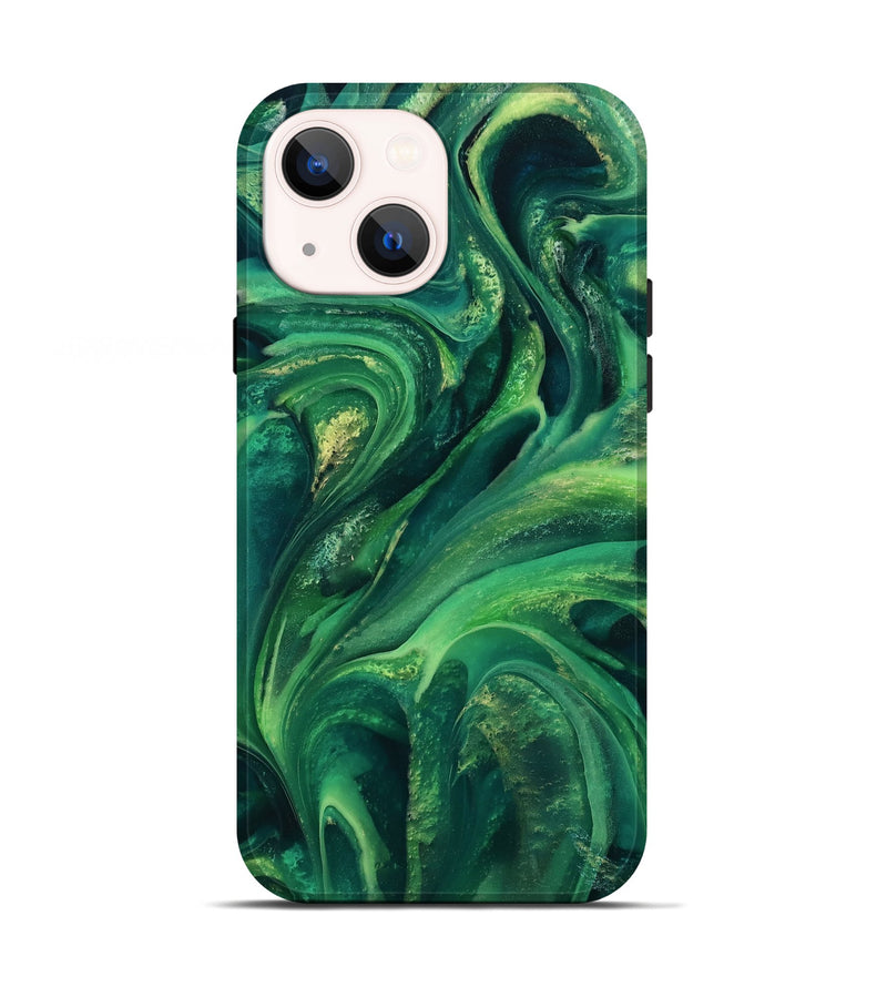 iPhone 13 ResinArt Live Edge Phone Case - Jose (Green, 811232)